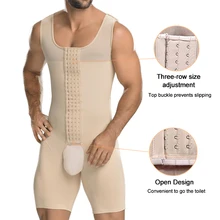 Men Shapers Weight Loss Shapewear Full Body Shaper Slimming Plus Size Tummy Slim Abdomen Shaper Waist Trainer Underwear Bodysuit