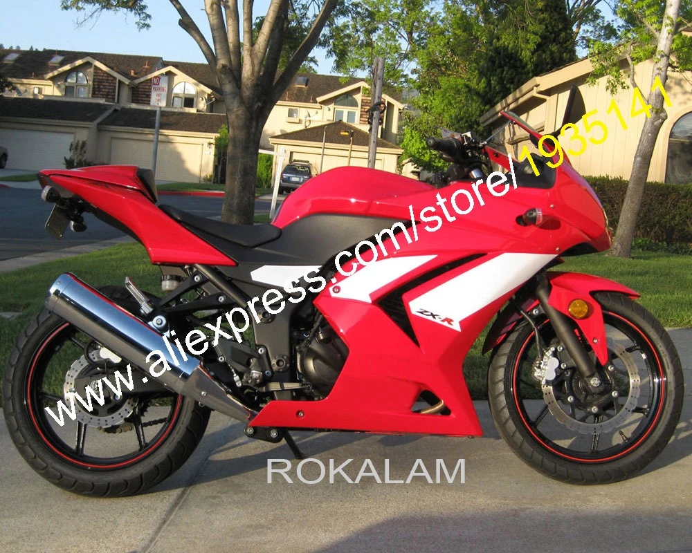Hot Sales,For Kawasaki Ninja ZX 250R ZX250 2008 2012 EX250 08 09 10 11 12 Red White ABS Fairing (Injection molding)|ninja zx 6r|ninja zx 10rninja zx 12r - AliExpress