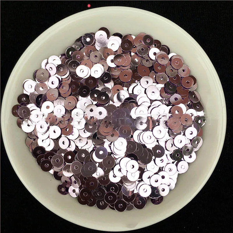 G Light Purple 2000 шт ПВХ блестки многоцветные пластиковые свободные блестки для платья дома вечерние свадебные украшения блестки стеклянные бусины труба пятно 4 мм - Цвет: G Light Purple