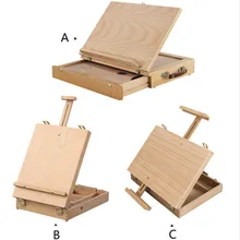 Одноцветный деревянный мольберт цветная коробка для карандашей Настольный мольберт из массива дерева многофункциональная цветная свинцовая коробка для хранения цветной мольберт