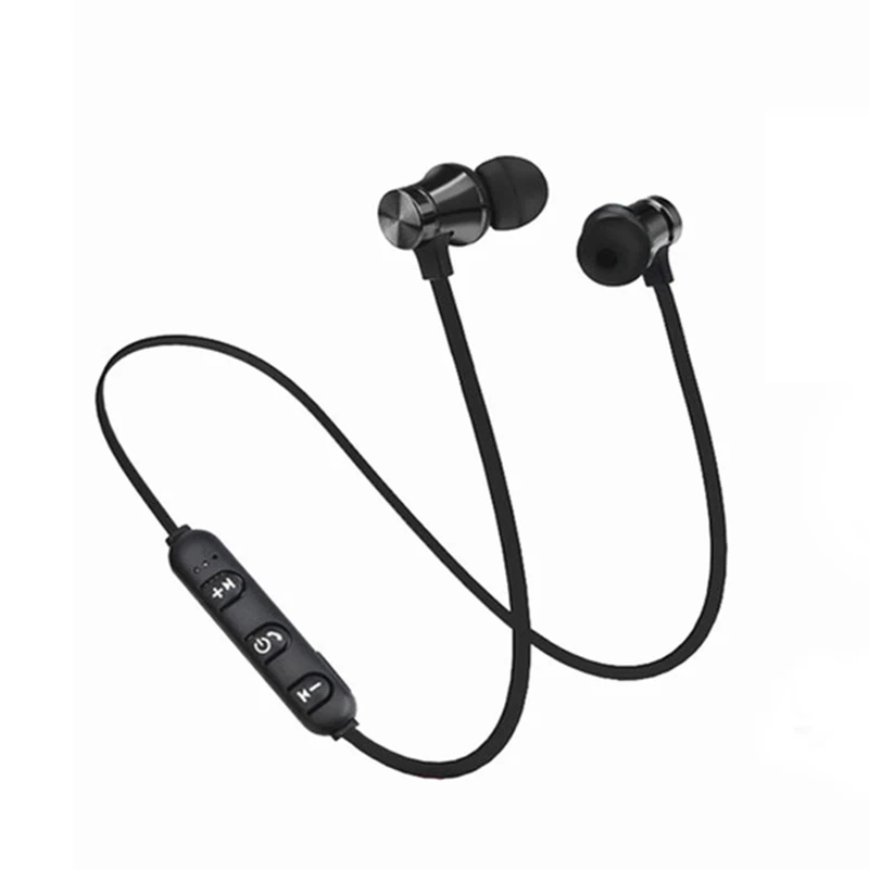 XT11 водонепроницаемые спортивные наушники Магнитный наушник с функцией Bluetooth Беспроводной наушники для iphone samsung с поддержкой Bluetooth для мобильных телефонов - Цвет: black