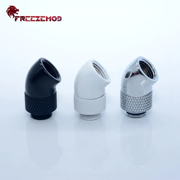 Латунный фитинг FREEZEMOD с резьбой G1/4 дюйма 45 градусов адаптер поворотным фитингом