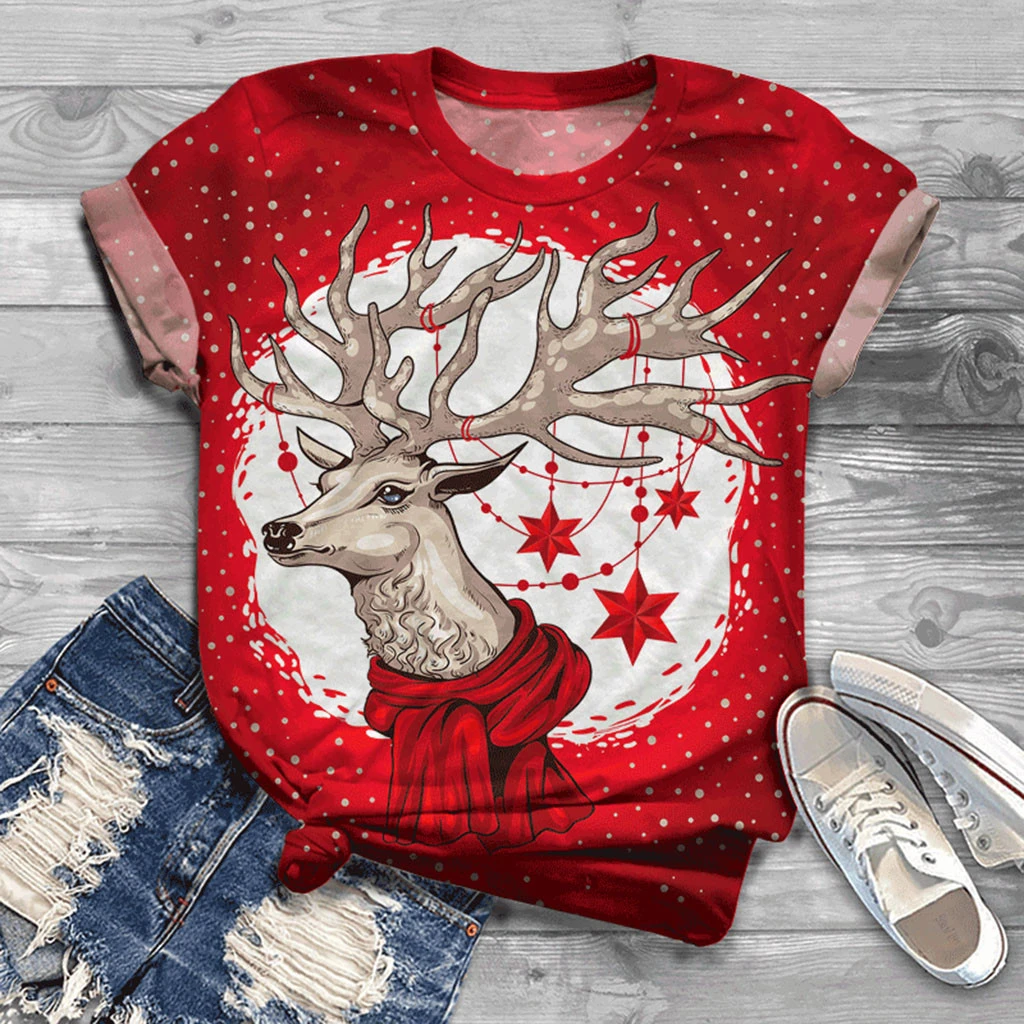 christmas t shirts women's plus size