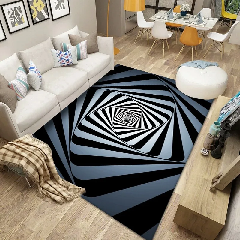 Creative Decorative Floor Mats Modern Living Room Printed Carpet Luxury Simple Geometric Rugs Bedroom Bedside Abstract | Дом и сад