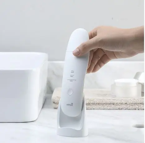  New Xiaomi Wellskins Ultrasonic Facial Skin Scrubber Deep Face Cleaning Blackhead Remove Rechargeab
