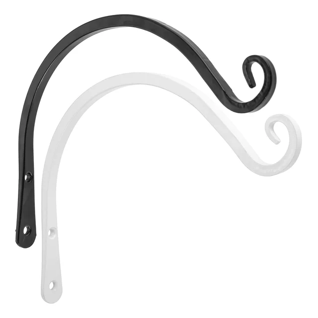 1/2/4Pcs Északi Stílusú Fekete/Fehér Horgok Fal Függő Virág Edény Tartó Horog Akasztót Erkély Dekoráció 203*165 Mm