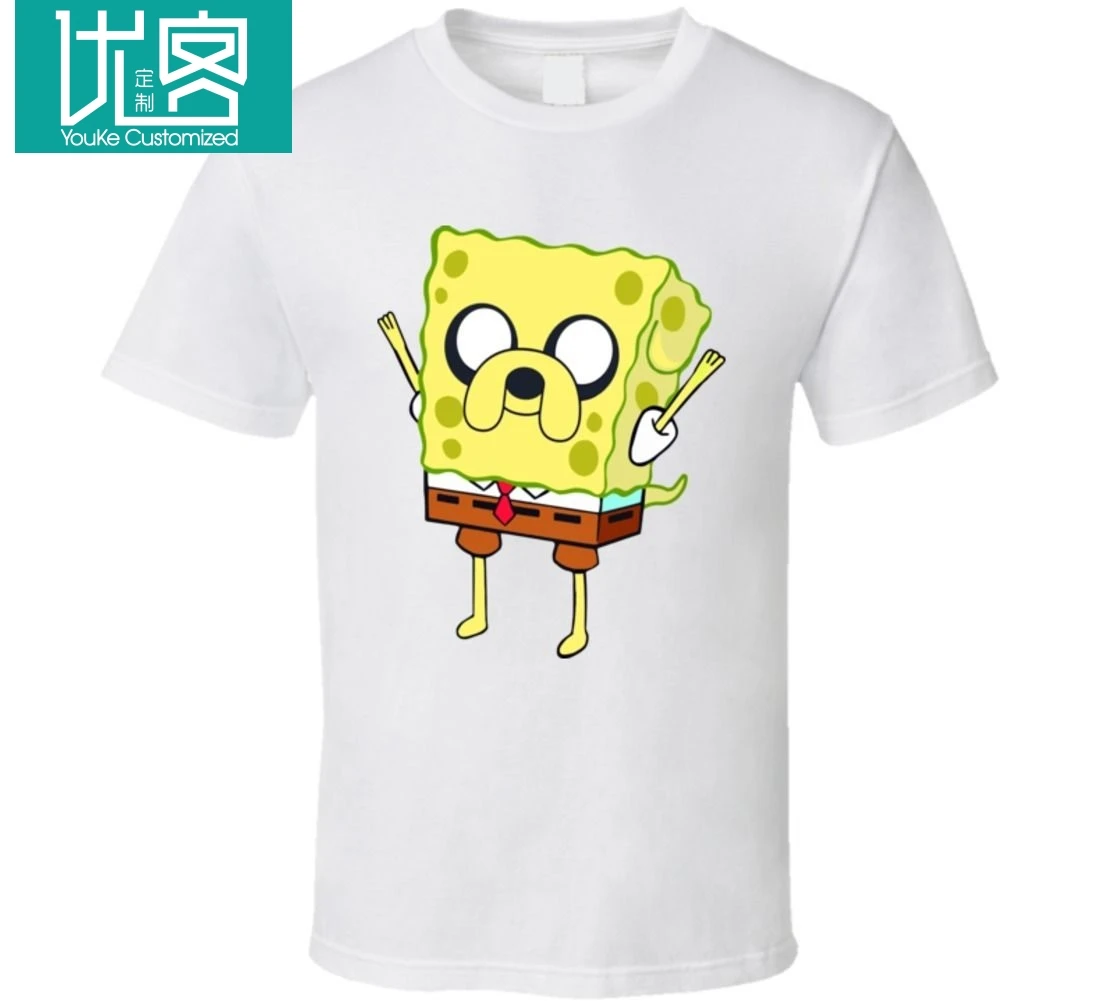 

Adventure time t-shirt sponge tee bob Cartoon t shirt men Unisex New Fashion tshirt free shipping top ajax funny