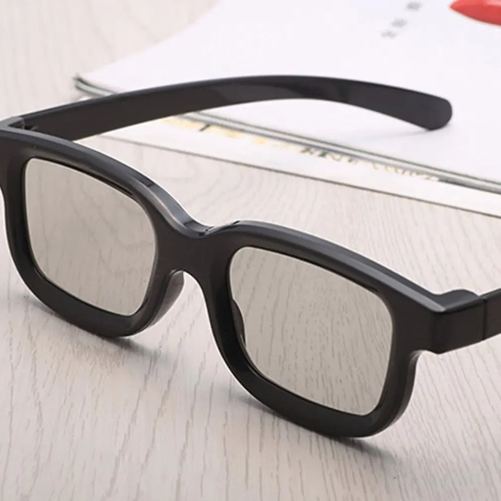 Universal Passive Circular 3D Polarized Movie Glasses Unisex ABS Frame Stereo Not Flash For 3D TV Cinemas Universal Passive Circular 3D Polarized Movie Glasses Unisex ABS Frame Stereo Not Flash For 3D TV Cinemas