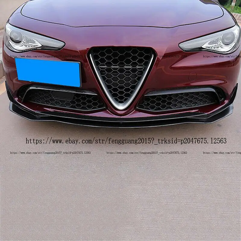 Для Alfa Romeo Giulia углеродное волокно Передняя Нижняя решетка литья спойлер автомобильные аксессуары модификация автомобиля