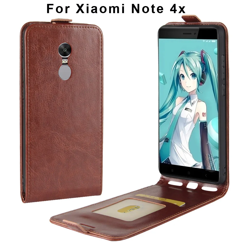 Роскошный кожаный чехол-книжка MUSTTRUE для Xiaomi Note 4x задний Магнитный чехол телефона