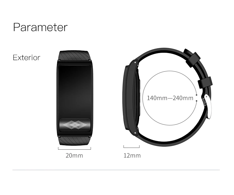 P10 Sport Smart Bracelet Blood Pressure Oxygen Heart Rate Monitor ECG Band Activity Tracker Waterproof HRV Healthy Index