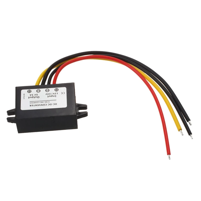 DC/DC 12V/24V понижающий до DC 5V 5A 25W силовой трансформатор|Трансформаторы| |