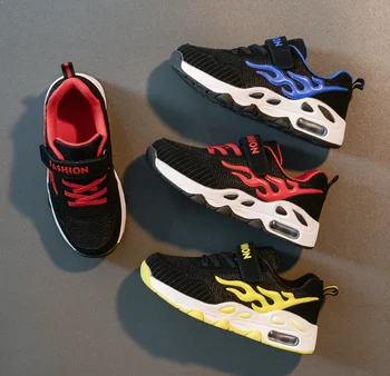 

Children's new air cushion breathable shoes Autumn double net Cuhk children's casual shoes sports shoes free of shipping