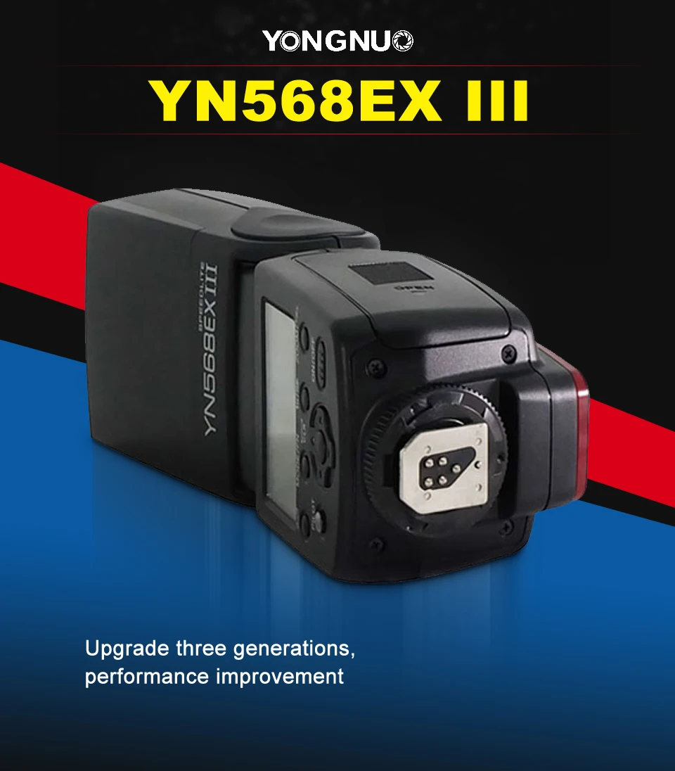 YONGNUO YN568EX III YN568-EX III Беспроводная ttl HSS Вспышка Speedlite для Canon 1100d 650d 600d 700d для Nikon D800 D750 D7100 D810