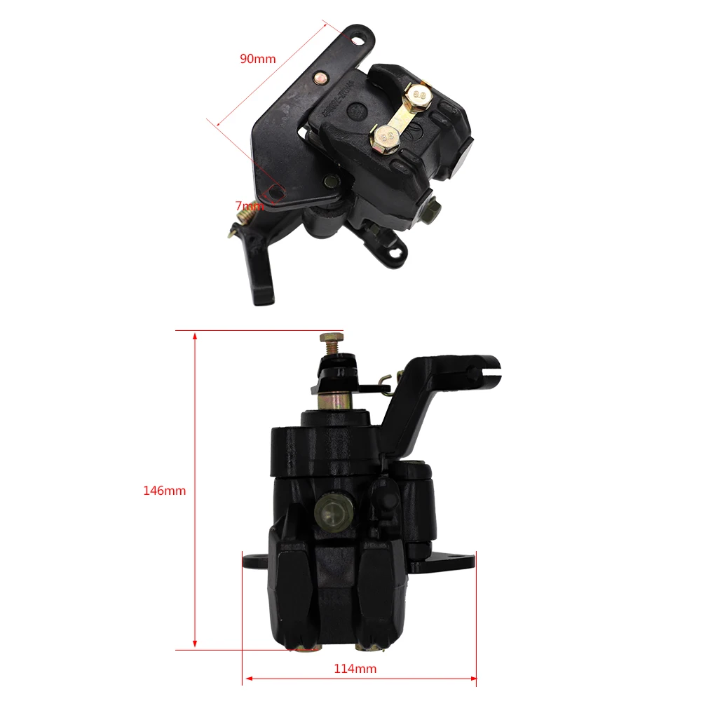 FLYPIG Motorcycle ATV Rear Brake Caliper for Yamaha 87 06 Banshee 350 Warrior Raptor Wolverine Assembly|rear brake caliper|for yamaharear |