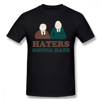 

The Muppets Hecklers Old Men Circle Image Statler And Waldorf T-shirt For Men Plus Size 4XL 6XL Couple Shirt