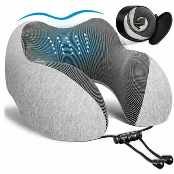 

U Shaped Memory Foam Neck Pillows Soft Cushion Travel Pillow Neck Cervical Airplane Pillow Cervical Travel Healthcare Bedding
