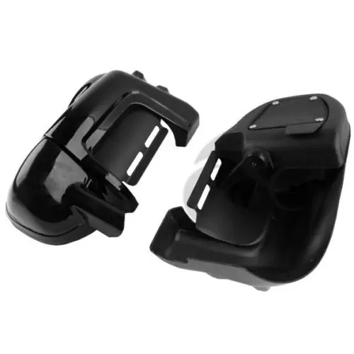 

Painted Black Lower Vented Leg Fairings Set For Harley Touring Road King Electra