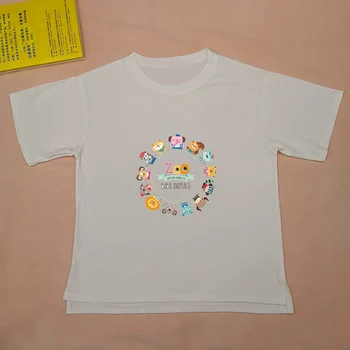 

Cotton loose t-shirt female student Korean cartoon animal printing short-sleeved Tshirt 2020 spring summer new women's clothing