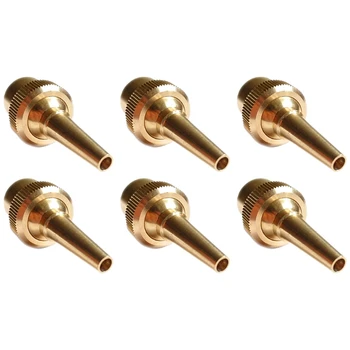 

6Pcs 1/2 Inch Dn15 Brass Fountain Nozzle Adjustable Direction Jet Water Spray Head