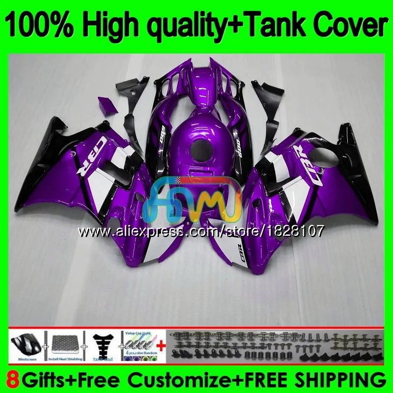 600CC обтекатель для HONDA CBR 600 FS 600F2 600FS 1BS. 180 CBR600 F2 CBR600F2 1991 1992 1993 1994 91 92 93 94 корпус+ резервуар для воды металл фиолетовый