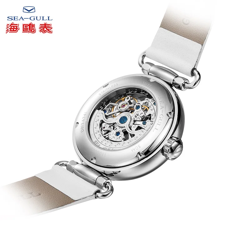 Seagull, женские автоматические механические часы, модные женские часы, тонкий светильник, женские механические часы Time goddess D813.634L