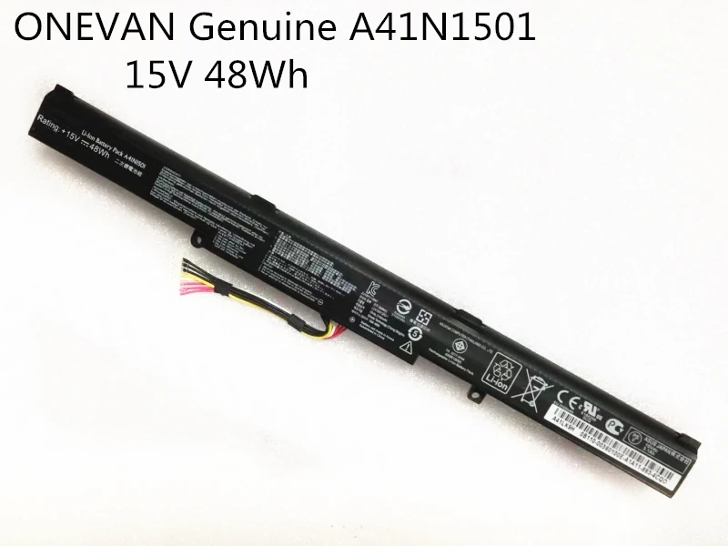 Оригинальный аккумулятор ONEVAN A41N1501 для ASUS GL752JW GL752 GL752VL GL752VW N552 N552V N552VW N752 N752V N752VW N752VX