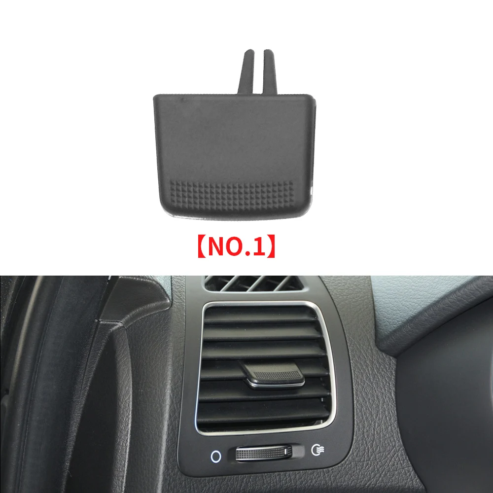 BTFWM Auto AC Vent Aria Condizionata Uscita Tab Clip Kit di riparazione cromato Rivestimento placcato, for Ford, for Focus, 2012 2013 2014 Supporto per bocchetta di aerazione(4pcs