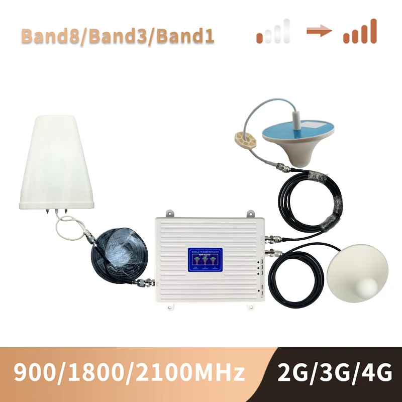 2G 3G 4G 900 1800 2100 мобильный усилитель 2 антенный ретранслятор GSM DCS WCDMA LTE сотовый