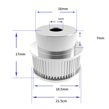 

10Pcs Aluminum GT2 6mm Width 30 Tooth Teeth 2GT Timing Drive Pulley Pully Synchronous Wheels Gear For 3D Printer Bore=5mm/8mm
