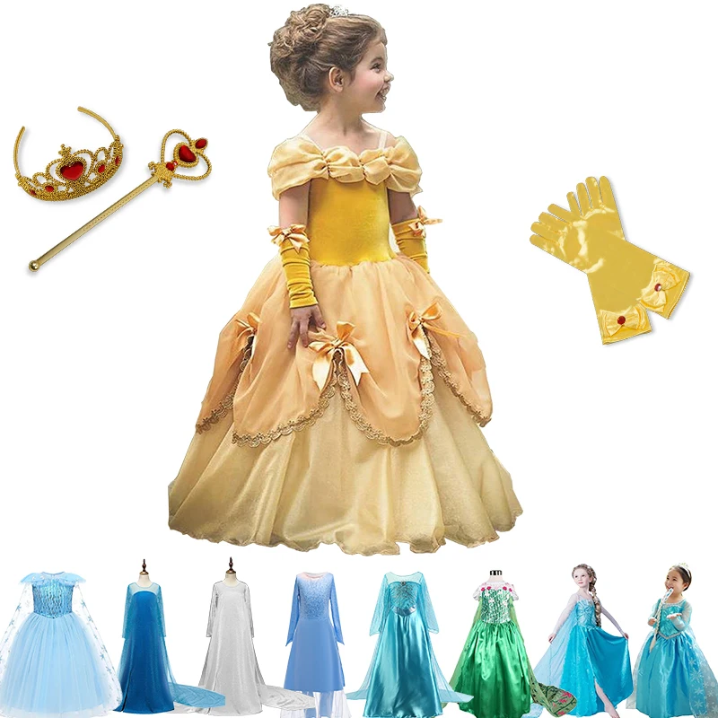 Low Price Dress Costume Girls Clothes Fancy Children Vestido Cosplay Birthday-Party  1zWop0waB