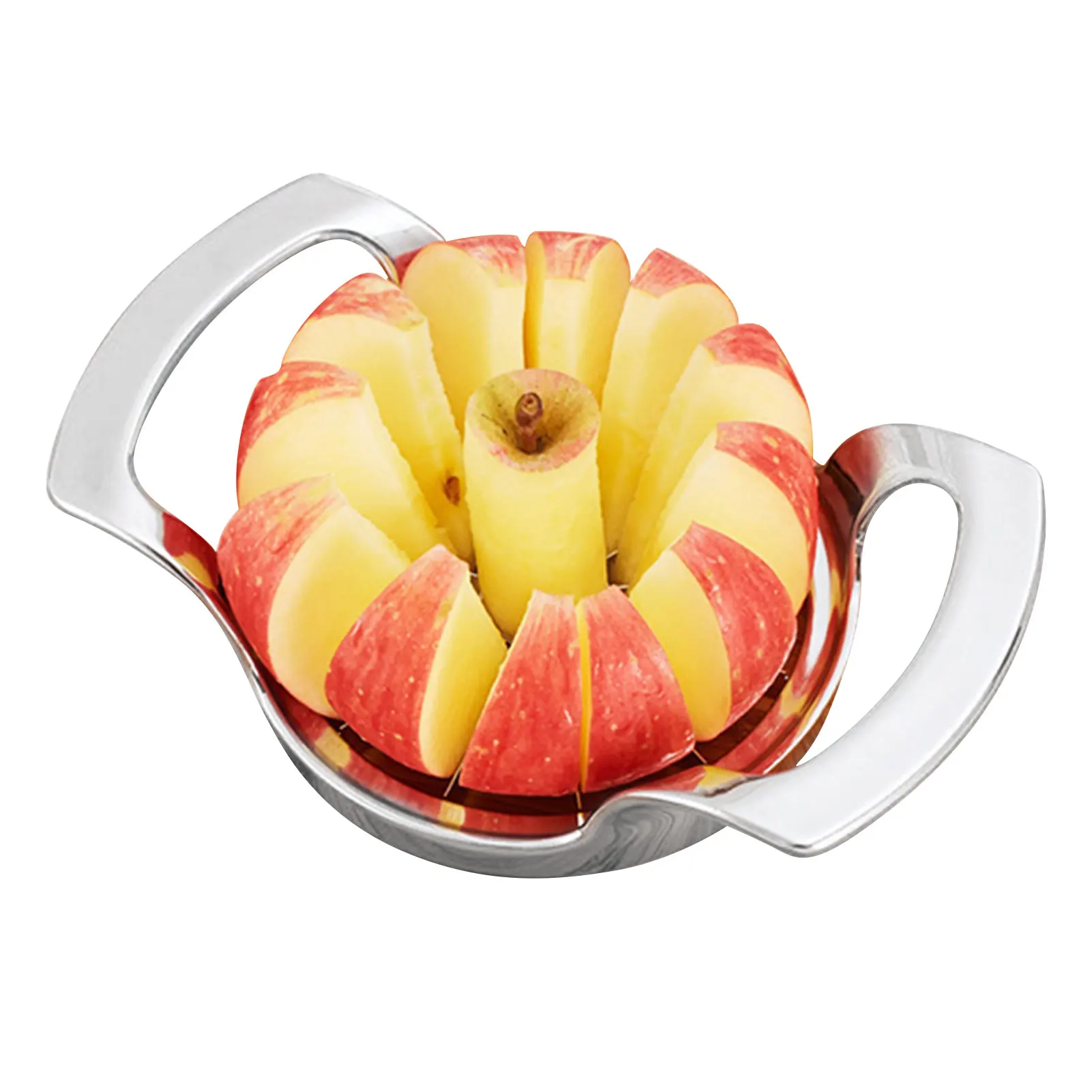 NAOFU Apple Slicer 12-blade Extra Large Apple Corer, Stainless Steel  Ultra-sharp Apple Cutter, Pitter, Divider For Up To 4 Inches Apples