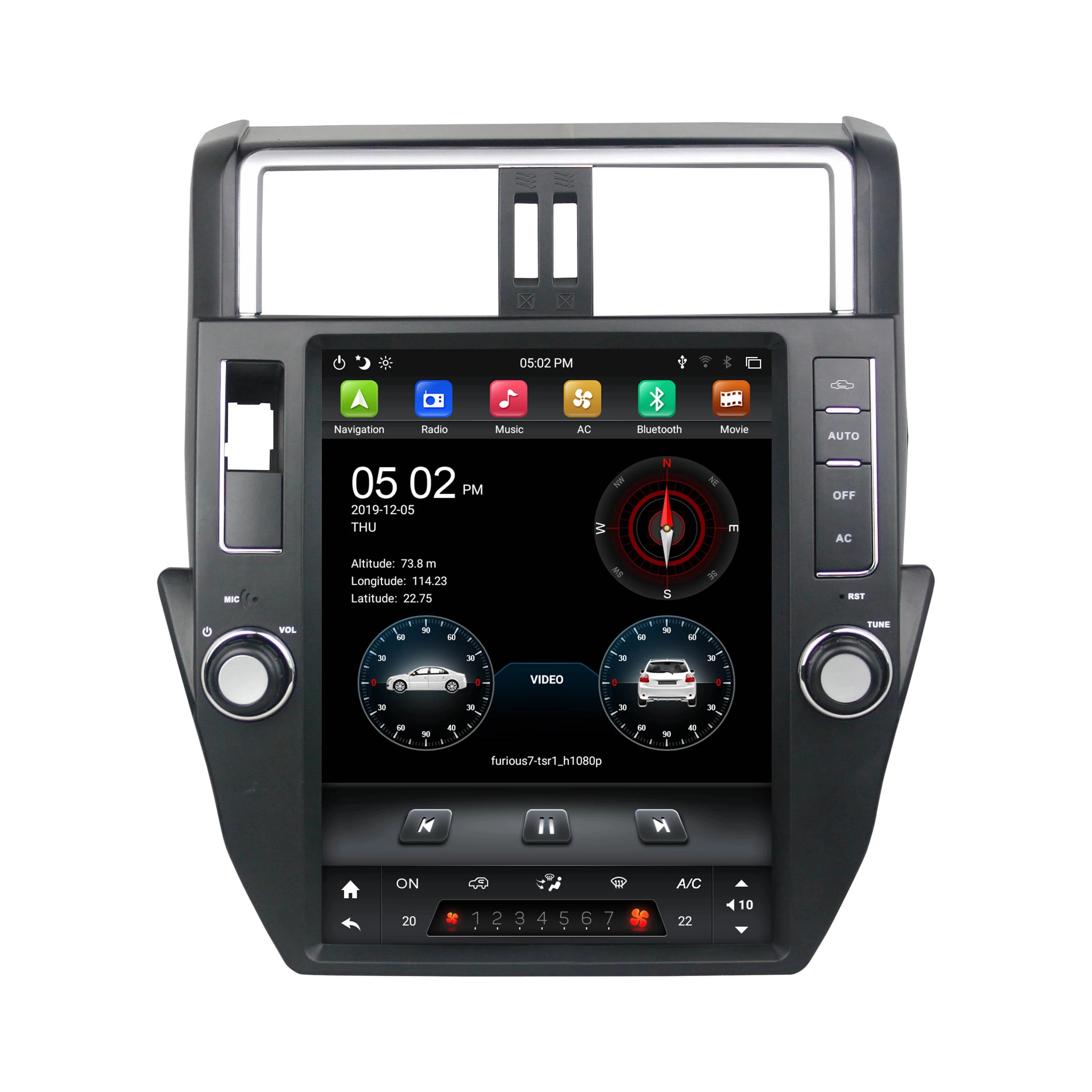 Автомагнитола PX6 6 ядер Android 12 1 GPS Bluetooth 9 0 4 + 64 ГБ|Мультимедиаплеер для авто| |