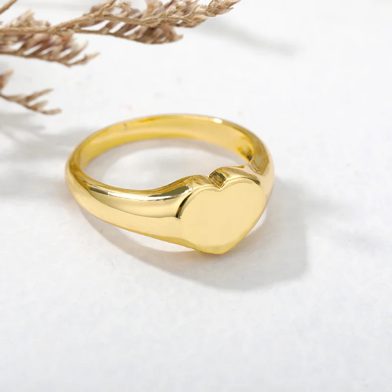 Gold Color Rings Stainless Steel Ring Finger Ring Gold Color Ring Wedding Rings Wedding Ring Sparkling Heart Ring Heart Shaped Rings Women Gold Color Stainless Steel Wedding Engagement Rings Female Jewelry Anniversary Gifts