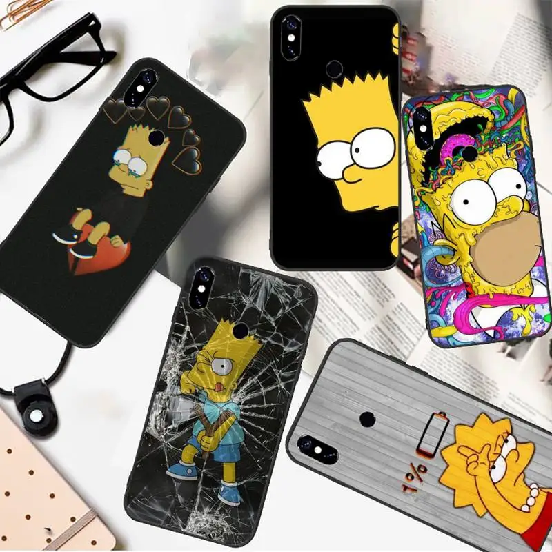 

Homer J Simpson funny Bart Simpson Phone Case For xiaomi Redmi 5 5A plus 7A 8 note 2 3 4 5 5A 6 7 GO K20 A2