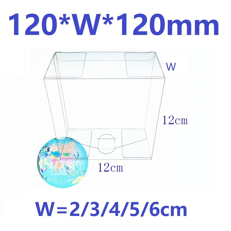 

12*W*12 cm Transparent Waterproof Clear PVC Display Boxes Gift Crafts Packing Plastic Box For Flower /Food/Toys/Snack/Wine/Fruit