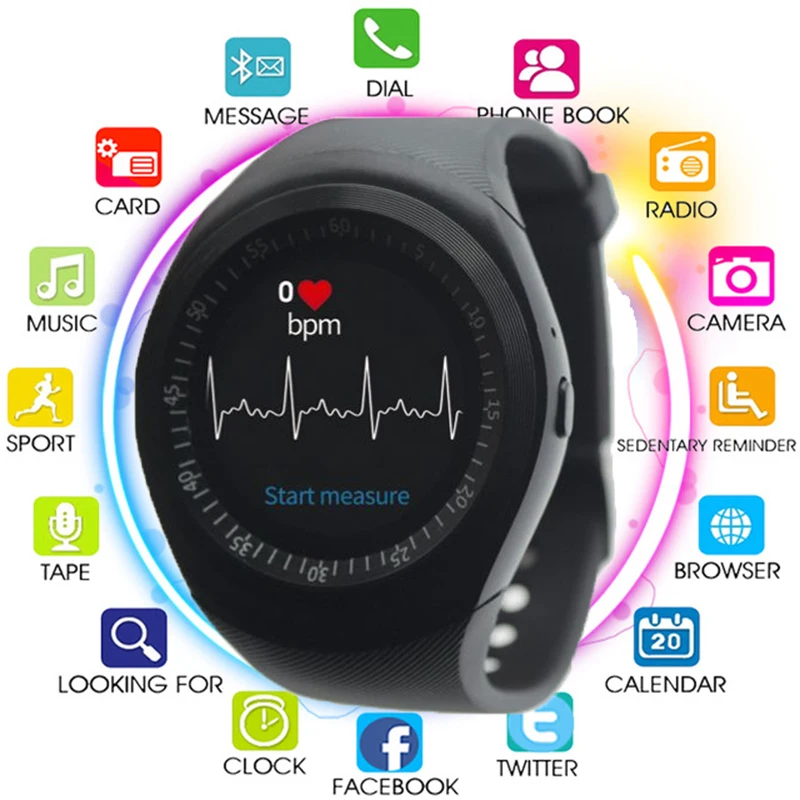 

Hot Sale Smart Watch for Android/iOS Smart Watches with Sim Card TF Card Bluetooth Phone Function Heart Rate Monitor Smartwatch