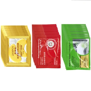 

Gold Crystal Eye Mask Collagen Patches Anti Aging Dark Circles Puffiness Moisturizing Eye Masks Gel Pads for Under Eyes Bags