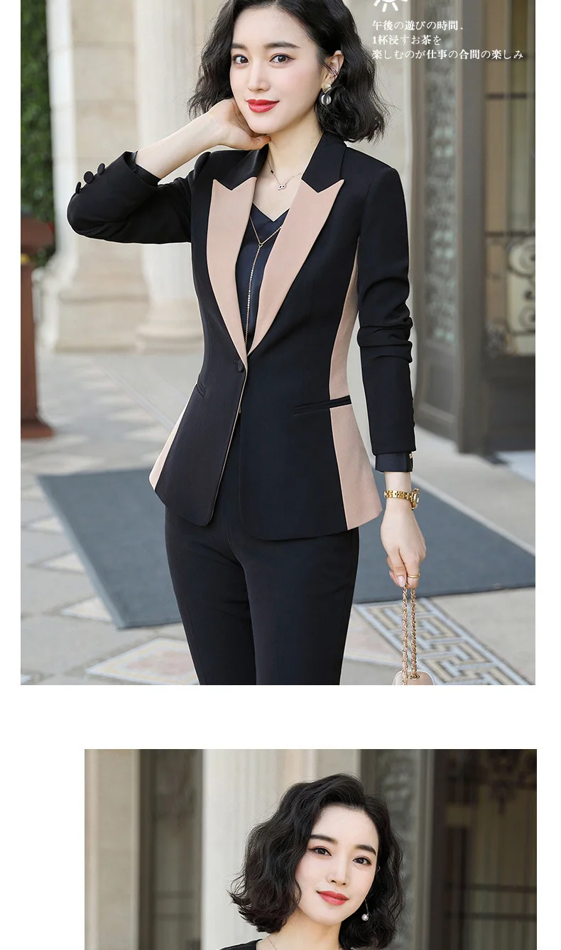 High-end Модный костюм женский костюм офисный костюм Комбинезоны Новая мода темперамент рюкзак для колледжа; рюкзак для студентов профессионального интервью форма