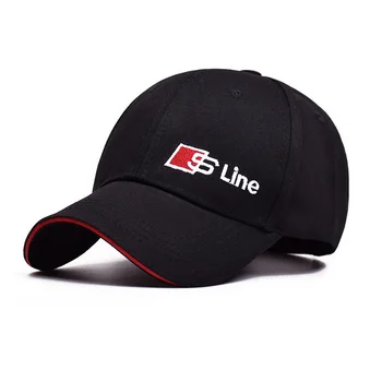 

1pcs Car badge Emblem sport Hat Baseball cap For Audi A3 A4 A4L A5 A6 A6L A7 Q3 Q4 Q5 Q6 Q7 b8 b6 c6 s4 s5 s6 Car Accessories