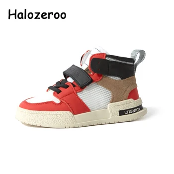 

2020 Spring Kids High Sport Sneakers Children Mesh Casual Sneakers Baby Girls Brand Shoes Boys Black Chunky Sneakers Trainers