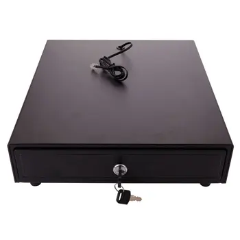 

Cash Box with Money Tray Durable Steel 5 Compartment Tray Money Boxes with 2 Keys HFing