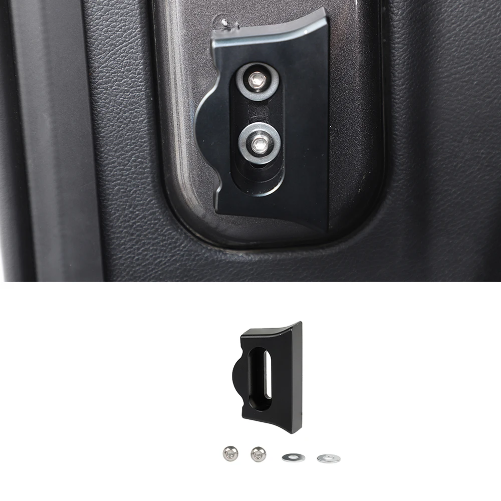 

Car Tailgate Stopper Limiter Decoration Cover for Jeep Wrangler JL 2018 2019 2020 2021 2022 Interior Accessories Black Aluminum