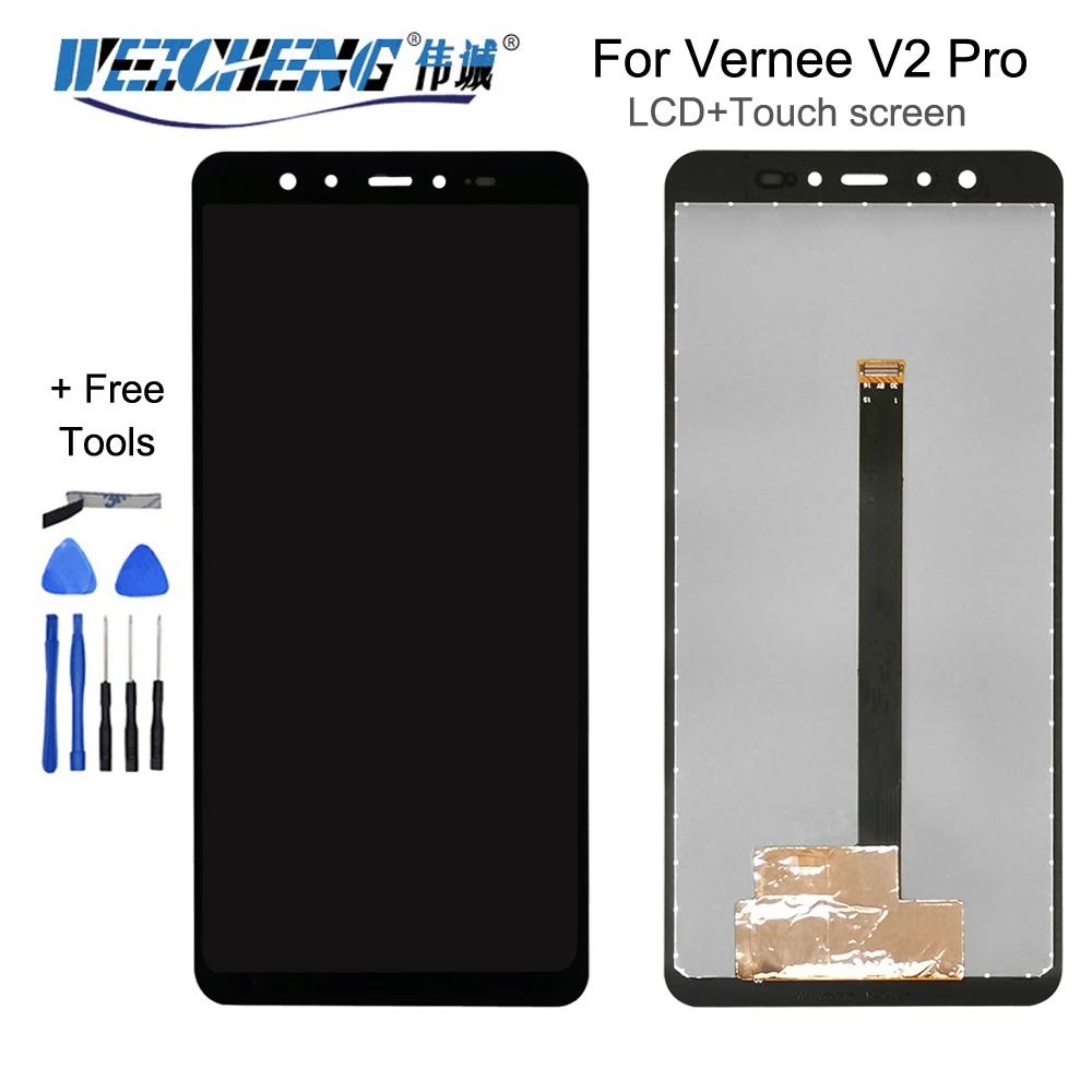 ЖК-дисплей для Vernee V2 Pro сенсорный экран сенсорная панель ЖК-экран в сборе |