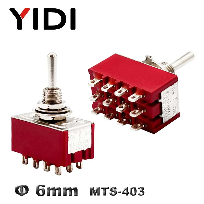 6A 125VAC мини 6 мм МТС 102 103 202 203 302 303 402 403 рычажный Переключатель ВКЛ/ВЫКЛ SPDT DPDT on off на 3PDT с водонепроницаемой крышкой