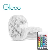 Погружной светодиодный светильник s IP68 подводный водонепроницаемый на батарейках с дистанционным управлением светильник для вазы чаши садовые вечерние украшения