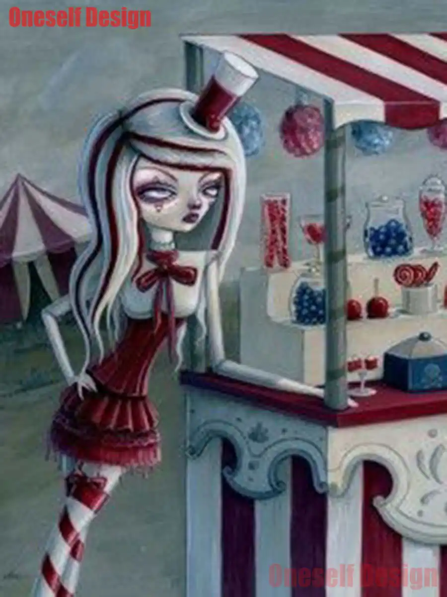 Diy 5d бриллиант картина мультфильм вышивка стразами девушка Хэллоуин Алмазная мозаика для девочек красивых эльфов горный хрусталь картины
