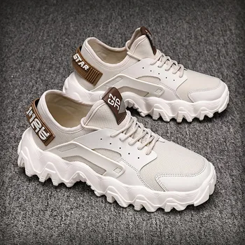 

White Walking Shoes Mens Sneakers Casual Shoes Man Sport Breathable Trainers Male Non-solip Footwear Zapatillas Ayakkab Erkekler