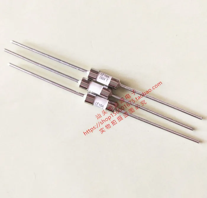 LF10A 250V T10A 3.6x10mm 3*10mm импортный керамический предохранитель со свинцовым проводом 50