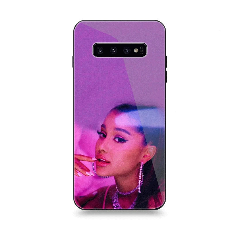 Чехол для телефона Стекло для samsung A10 A20 A30 A40 A50 A60 A70 S7 край S8 S9 S10 Plus Note 8 9 10 плюс Чехол Ариана Гранде